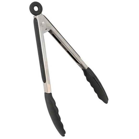 ECO QUALITY - NWT Set of 4 Stainless Steel Kitchen Tongs. 8” w/Silicone Tips - Picture 6 of 14